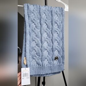 Michael Kors Women's Braided Cable Knit Scarf: Light Blue